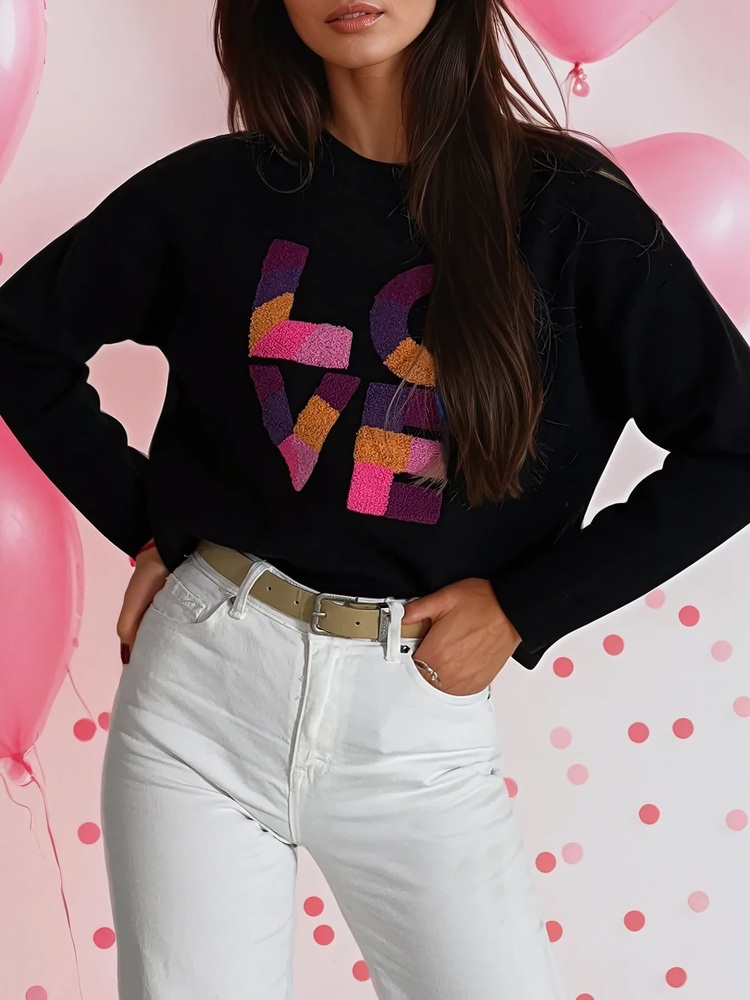 DStreet Sweter damski oversize HARPER czarny