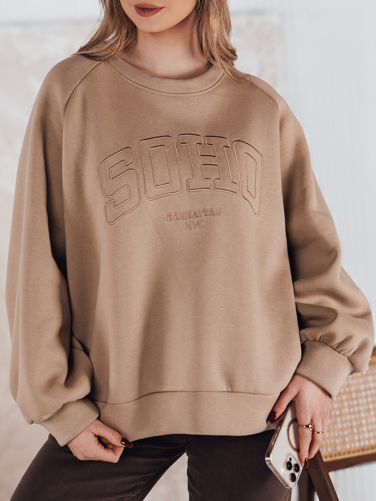 Bluza damska one size COSYONE kawowa Dstreet