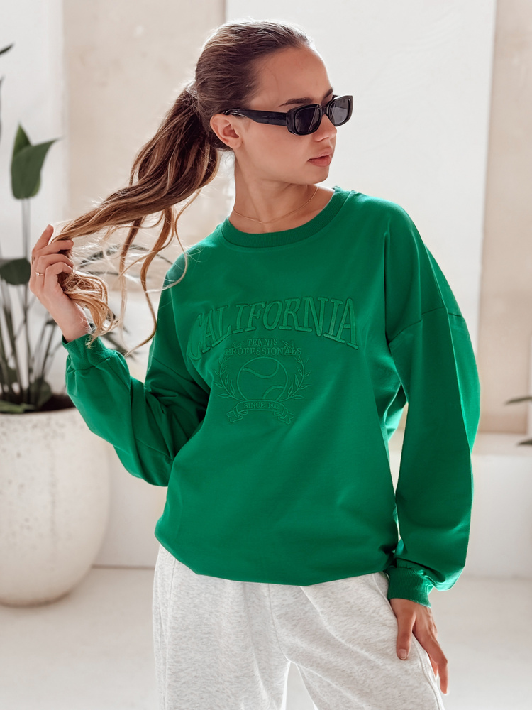 Bluza damska CALIFORNIA DREAM zielona Dstreet