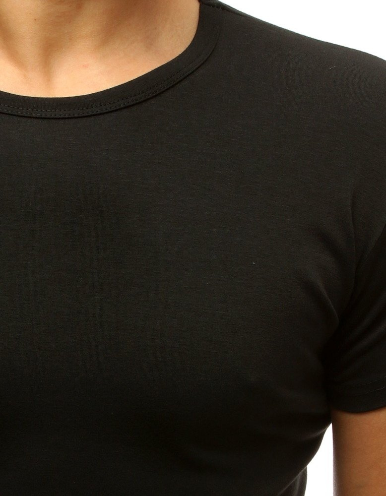 T-shirt męski czarny Dstreet