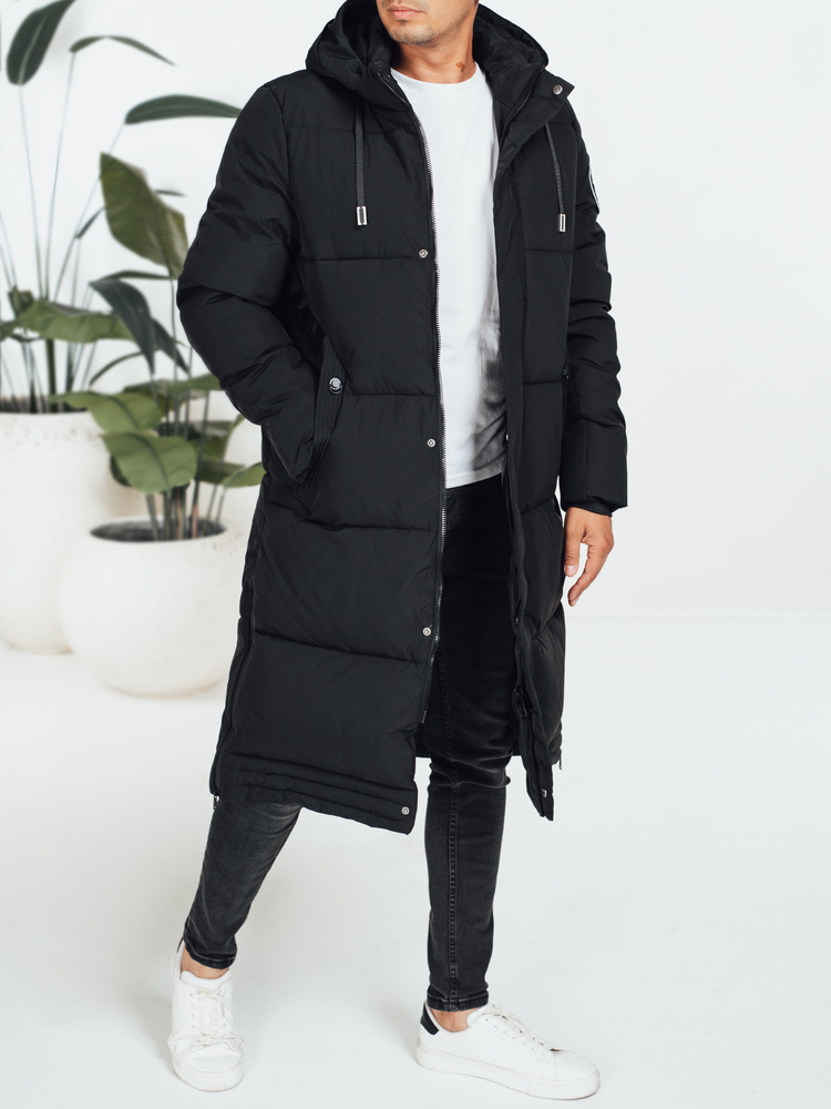 DStreet Kurtka męska zimowa z kapturem czarna
