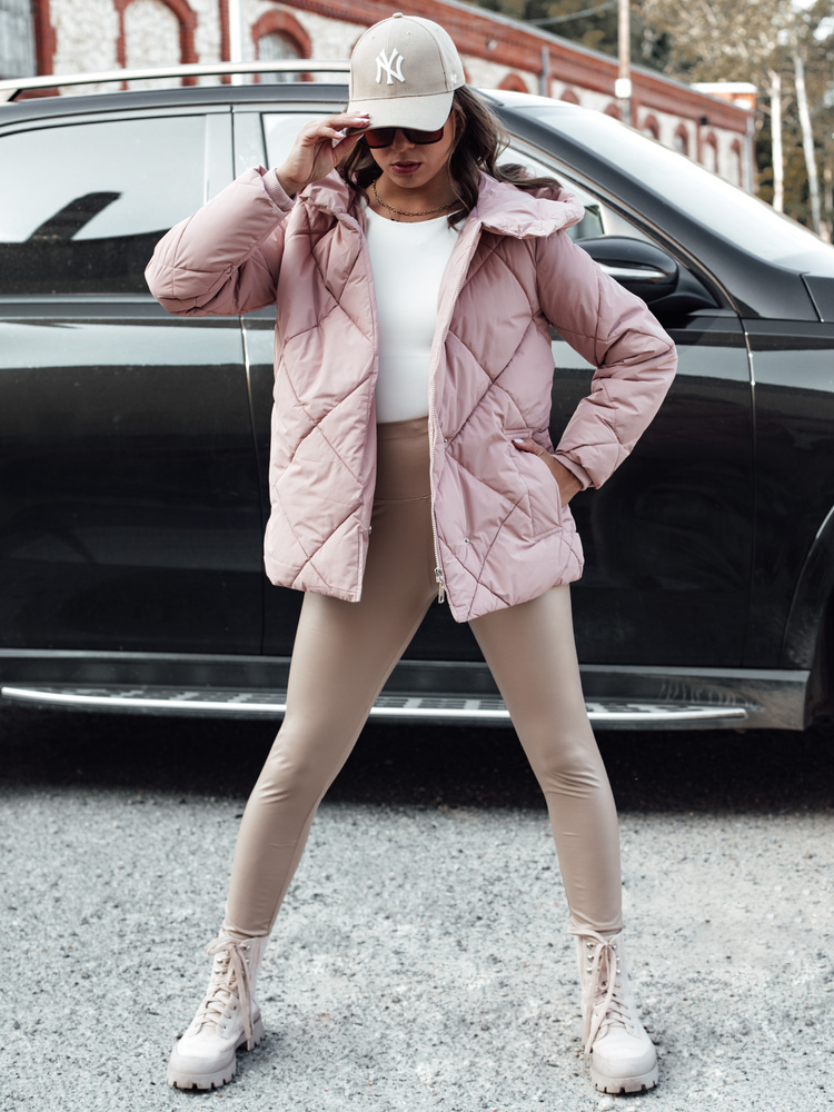 Jachetă matlasată de iarnă pentru femei COZYLUX cu glugă