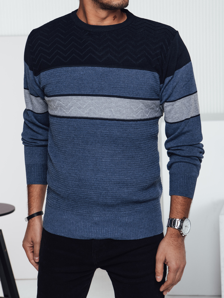 Sweter męski niebieski Dstreet