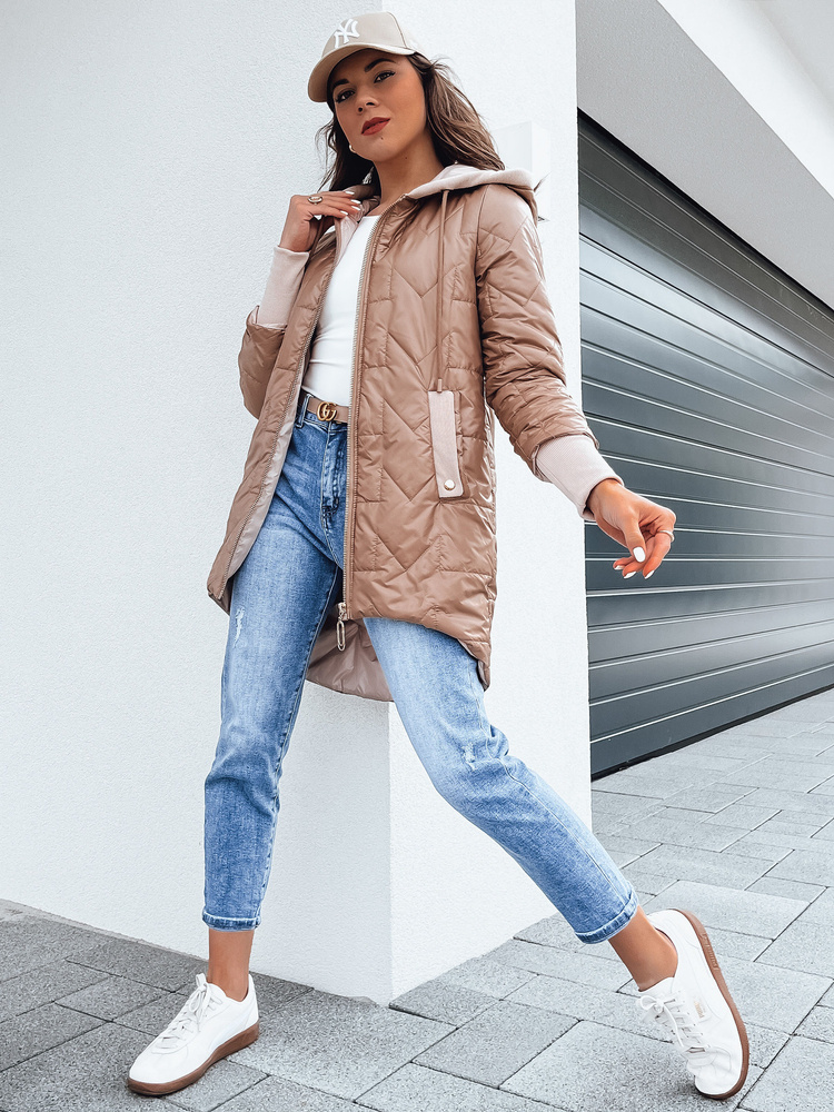 Kurtka damska pikowana FLONSA złota Dstreet