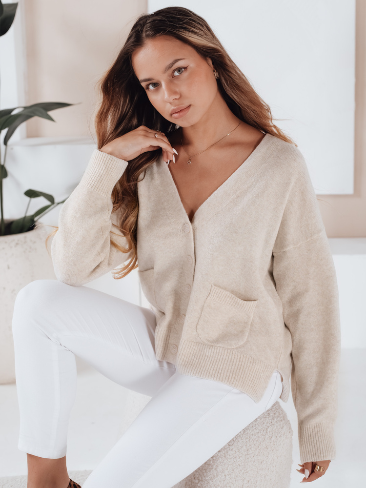 Dámsky kardigan SORELIE ecru