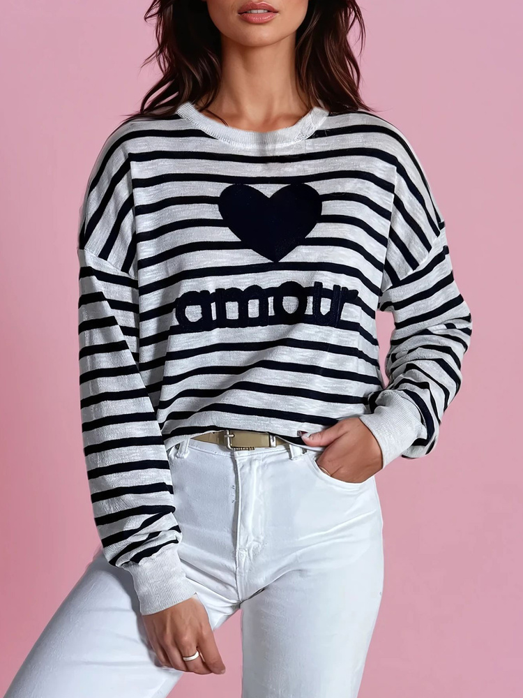 Sweter damski NOVES granatowy Dstreet