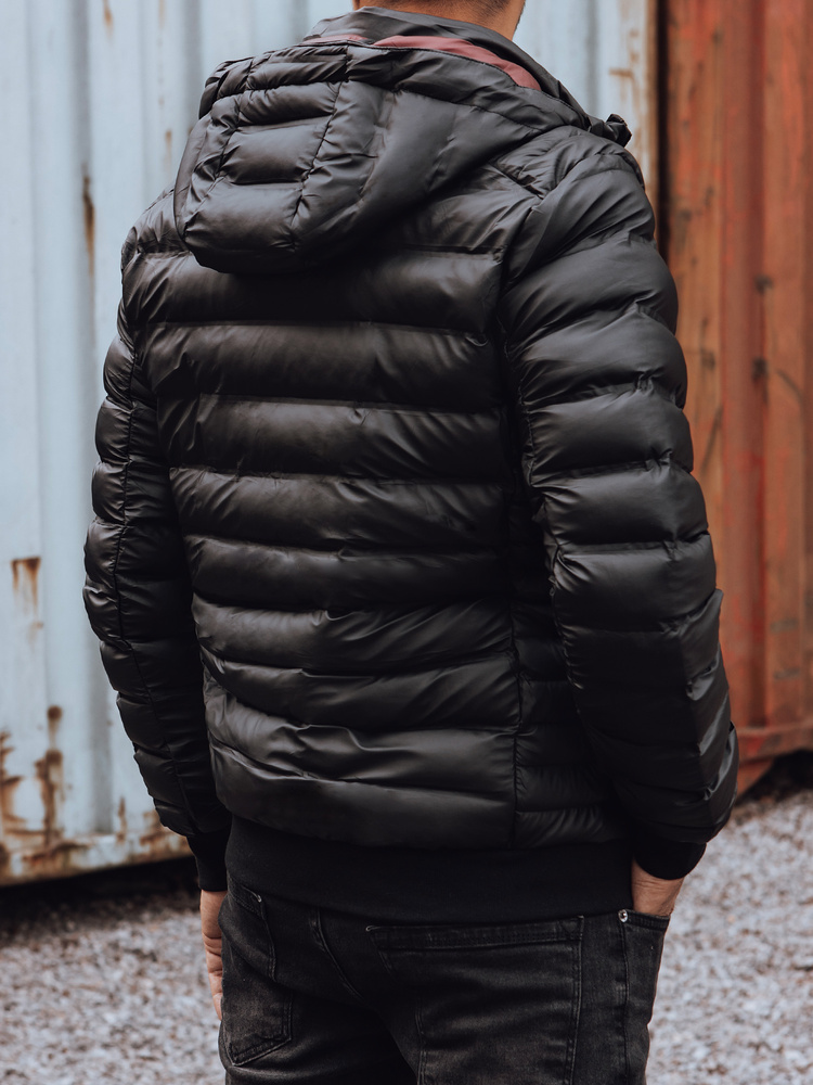 Kurtka męska pikowana czarna Dstreet