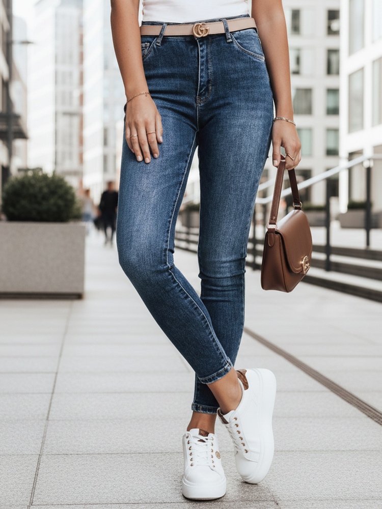 Dámske skinny rifle modré Dstreet