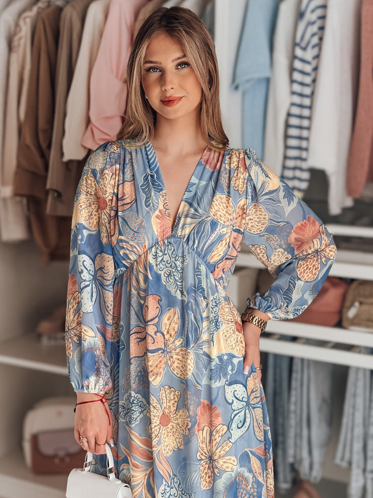 Rochie midi cu imprimeu floral LILOVIE