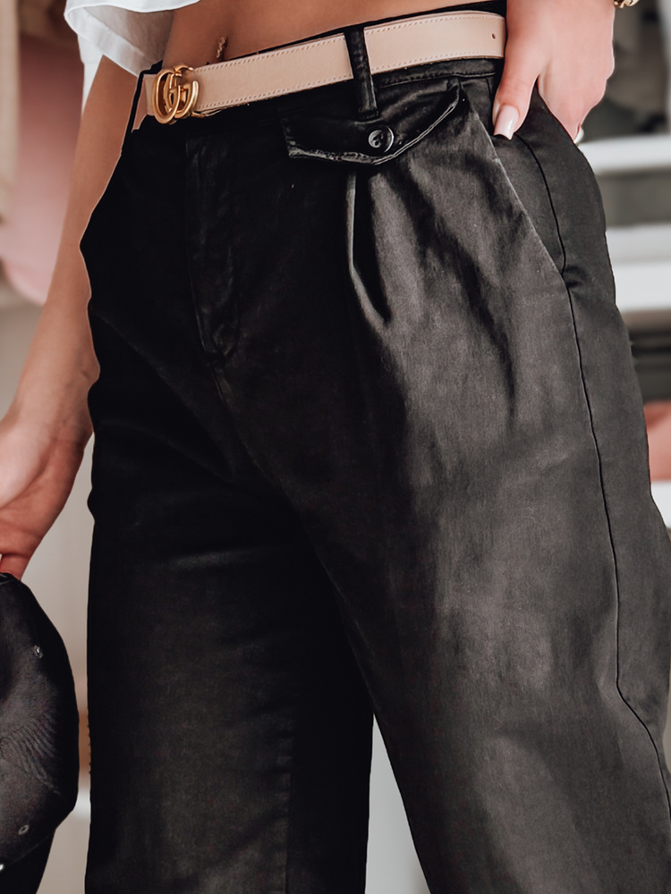 Pantaloni largi pentru femei MOBISKA negri