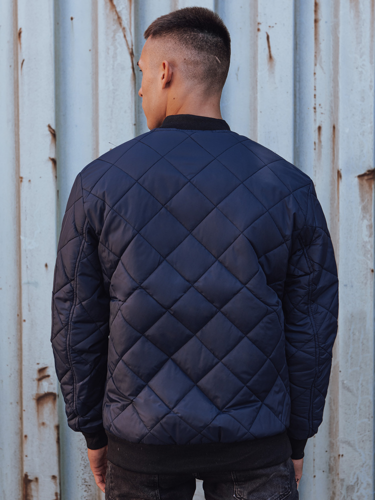 DStreet Kurtka męska pikowana bomber jacket granatowa