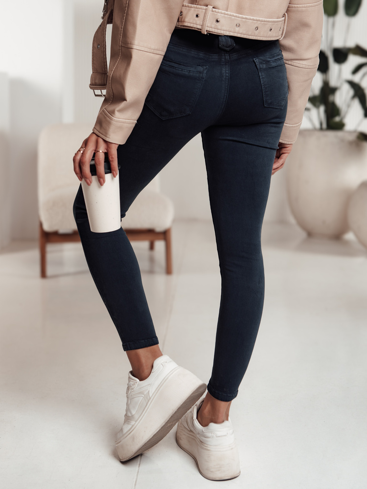 Spodnie damskie STYLELIFT skinny jeans niebieskie Dstreet