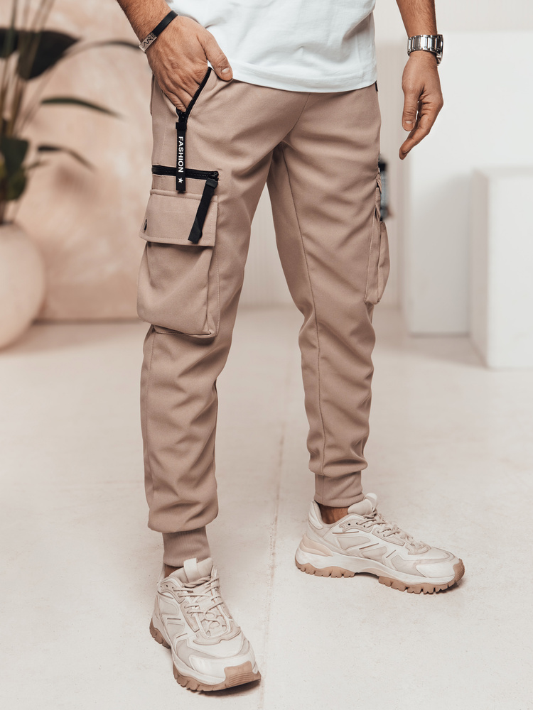 Spodnie męskie cago khaki Dstreet