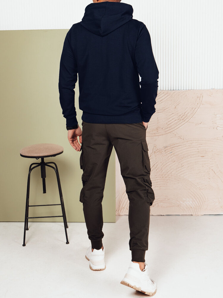 Bluza męska z kapturem granatowa Dstreet