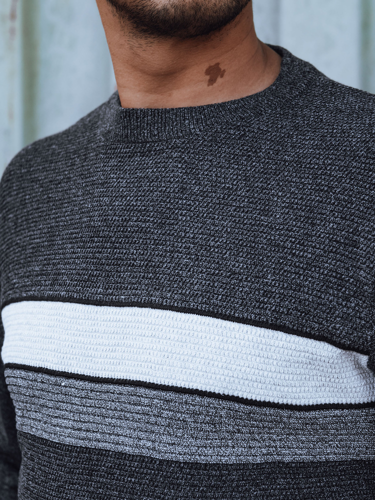 Sweter męski ciemnoszary Dstreet