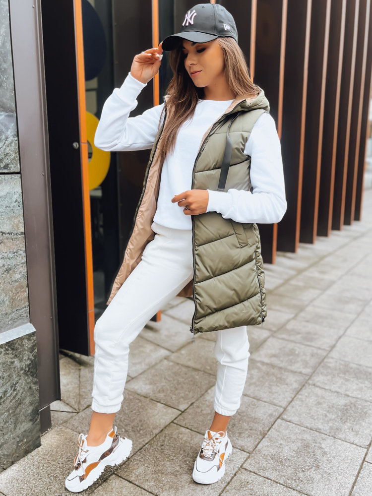 Zielona dwustronna kamizelka damska ONADE Dstreet