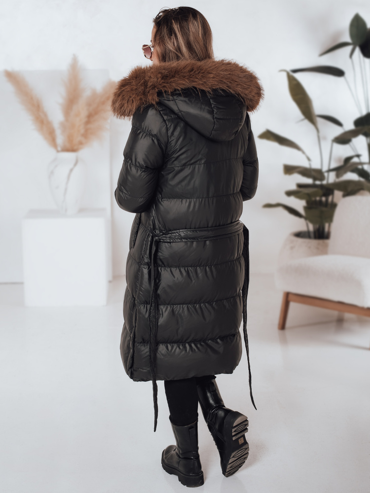 Kurtka zimowa damska pikowana z futerkiem STYLEBELLA biała Dstreet TY4610