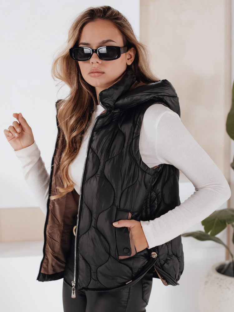 Dámska pikovaná vesta s kapucňou MISSVEST