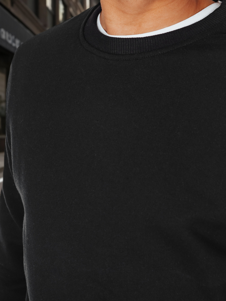 Bluza męska basic czarna Dstreet