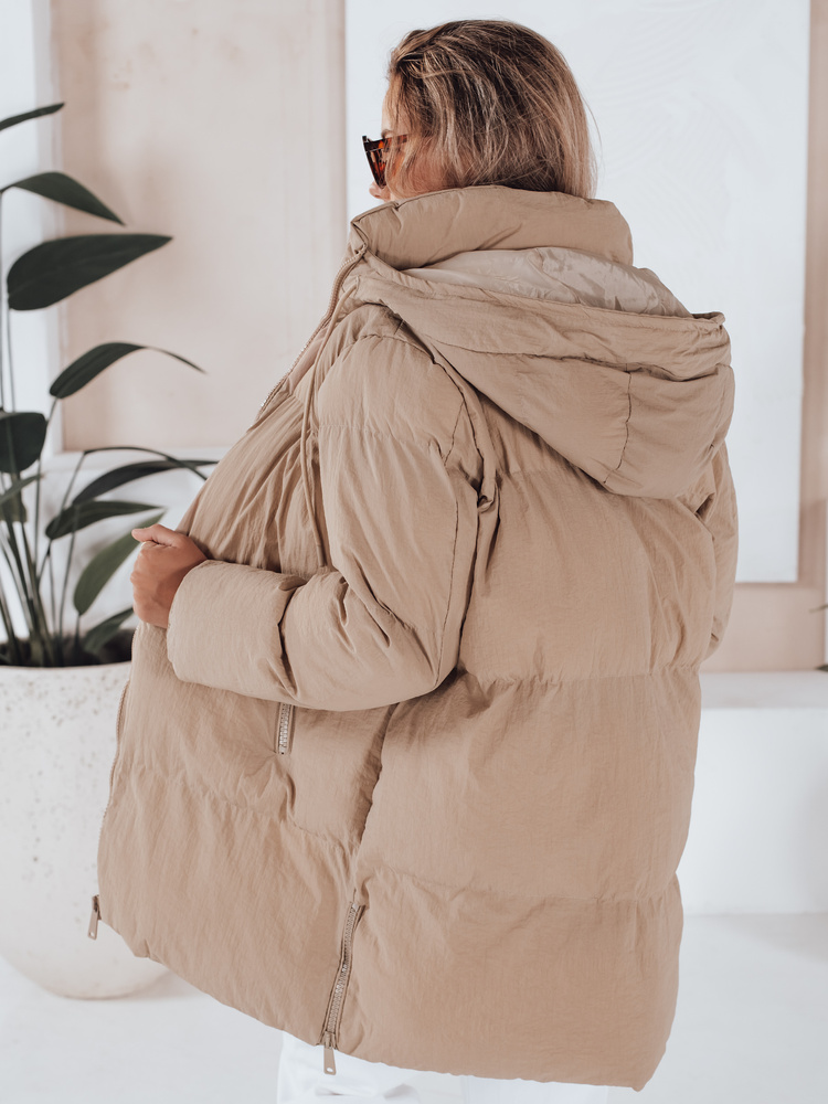 Kurtka damska pikowana LETLIS beżowa Dstreet