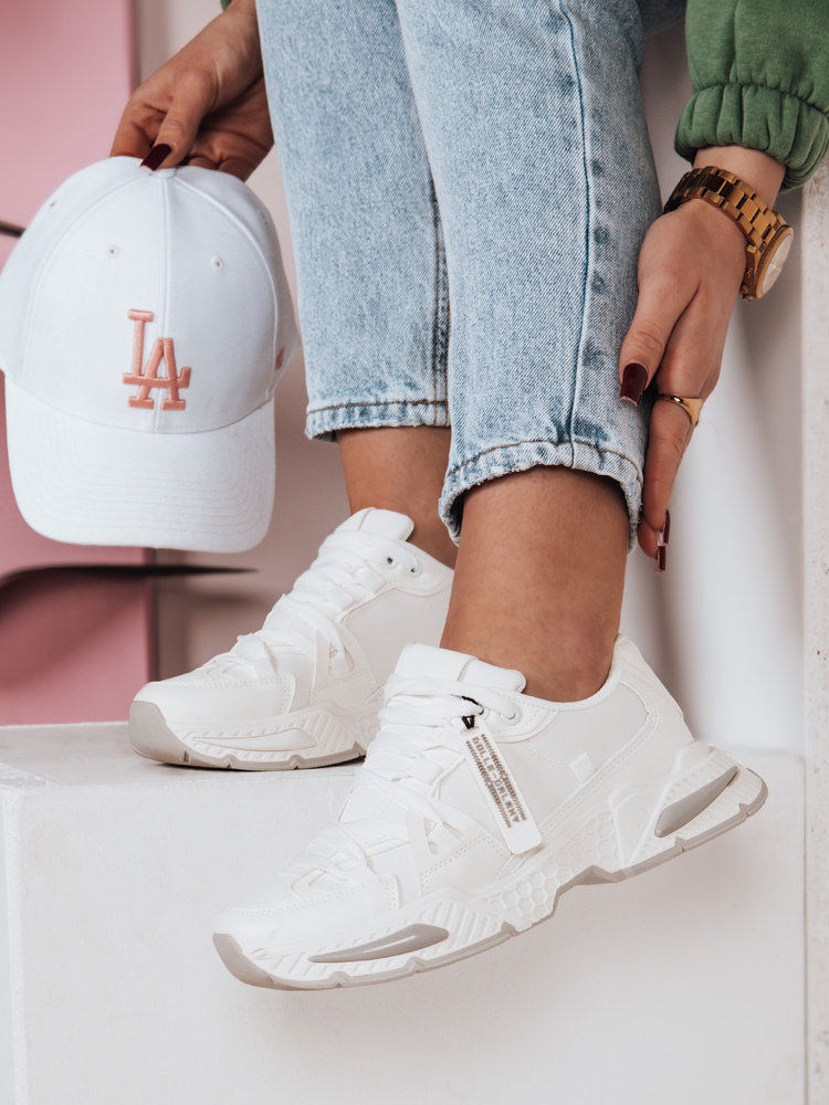 Teniși sport pentru femei RUNKIK albi