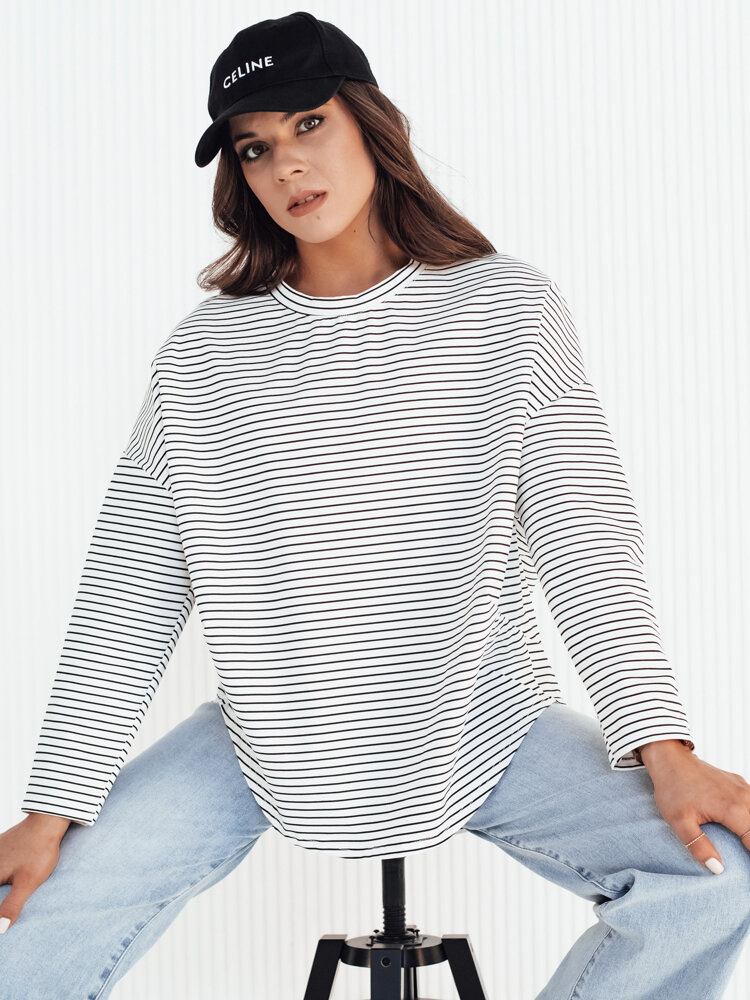 Bluza damska oversize PEILLE biała Dstreet