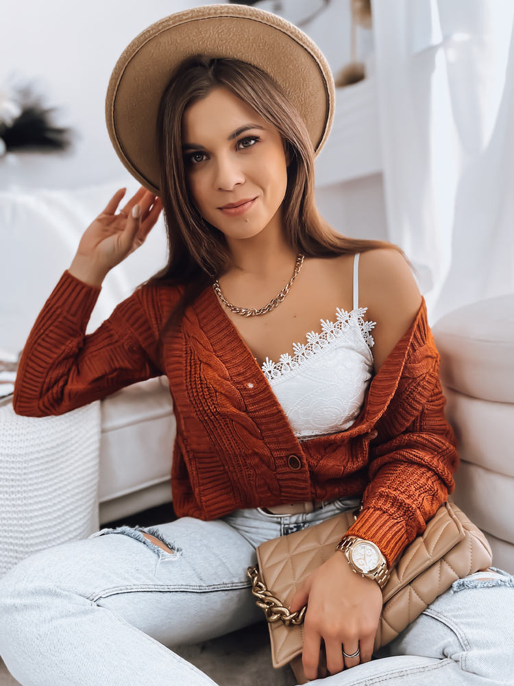 Sweter damski DESTANY rudy Dstreet