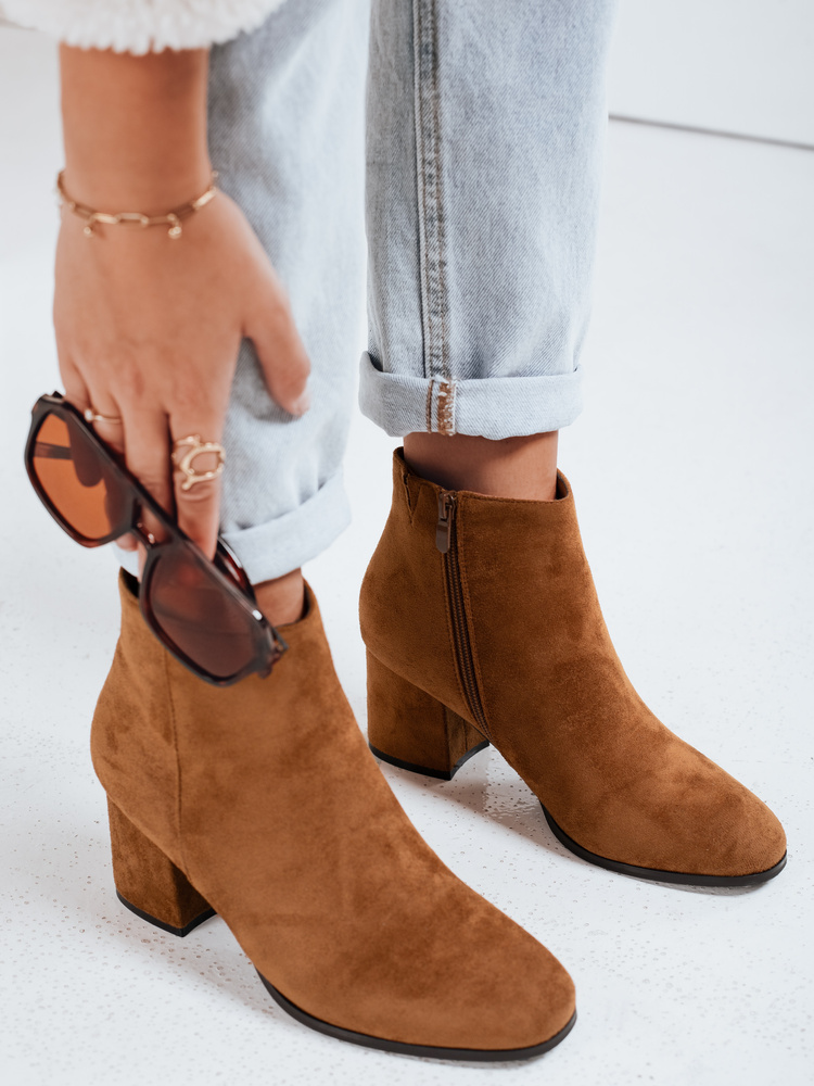 Botki damskie LORNE kamelowe Dstreet