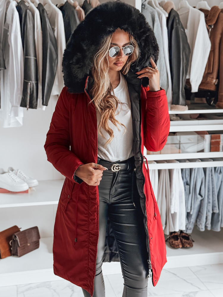 Jachetă matlasată de iarnă pentru femei cu glugă