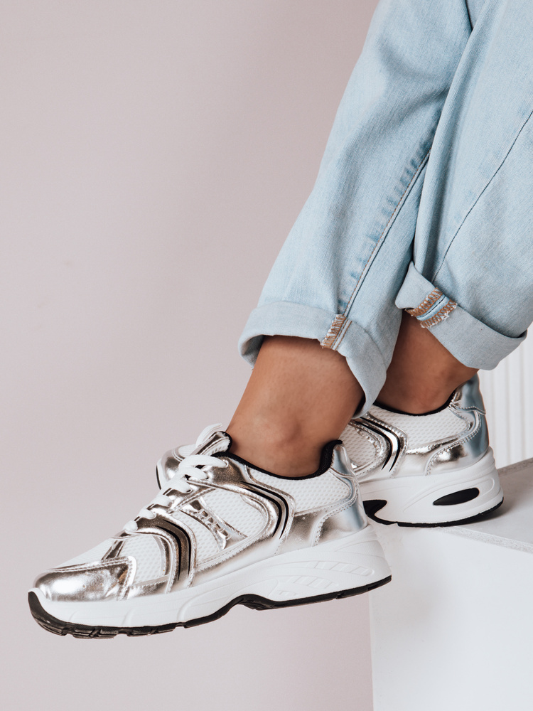 Teniși argintii pentru femei GLISSWALK