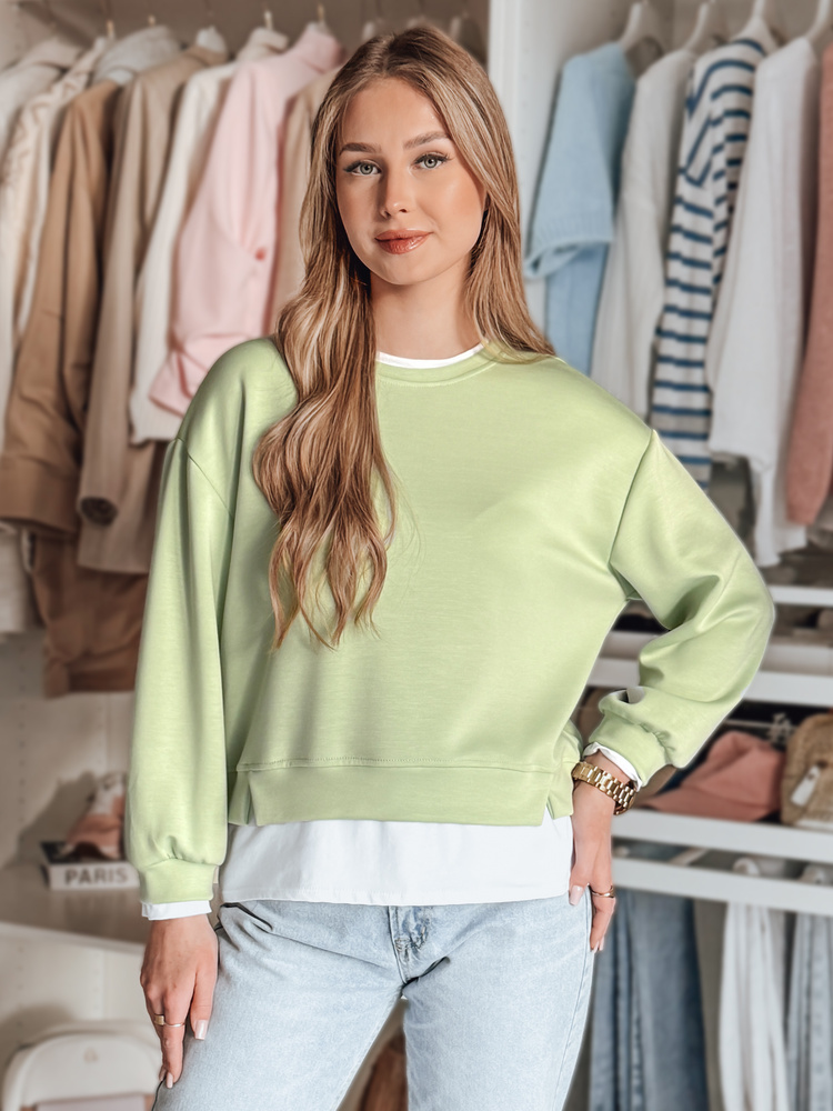 Bluza damska oversize LUZZIO miętowa Dstreet