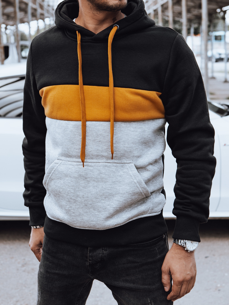 Bluza męska z kapturem czarna Dstreet