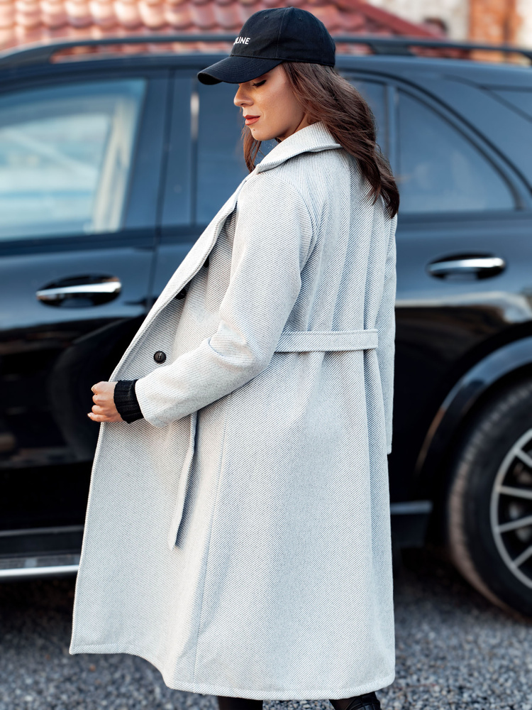 Palton gri pentru femei Dstreet