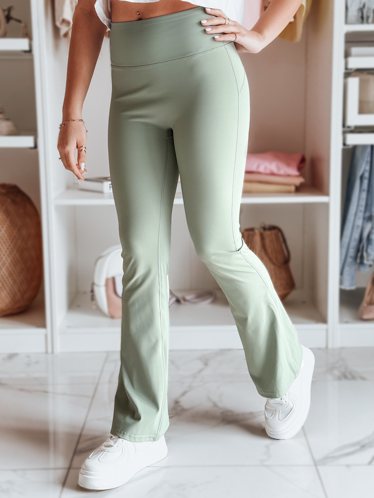 Legginsy damskie dzwony FARAFII miętowe Dstreet