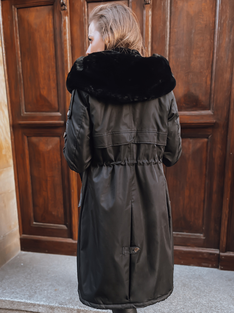 Ocieplana parka damska HARPERSOFT czarna Dstreet