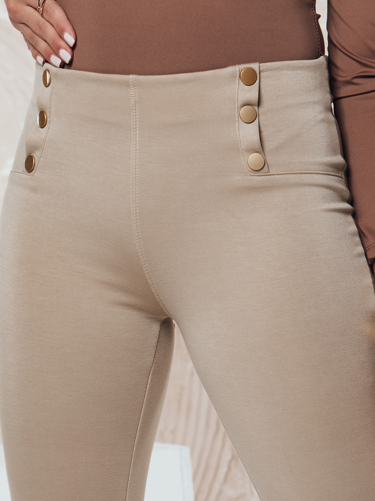 Spodnie damskie MODSTORY beżowe Dstreet