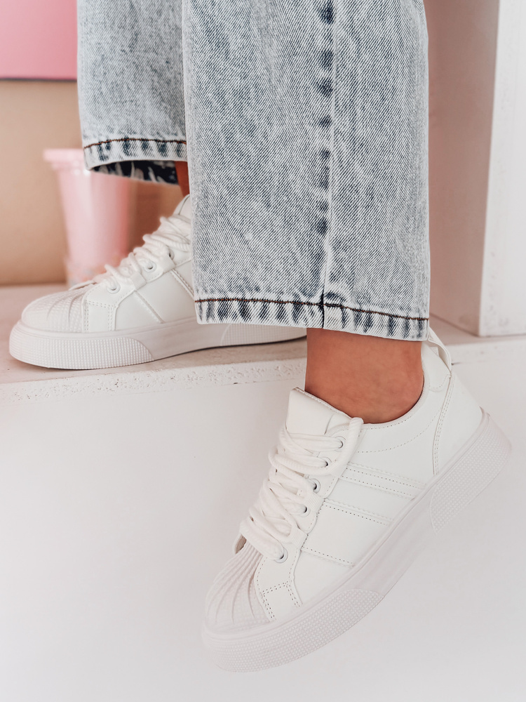 Teniși sport pentru femei SNEAKI albi