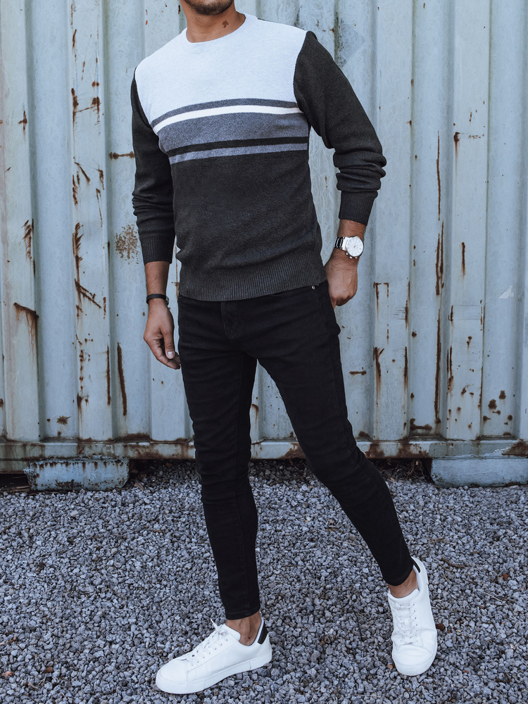 Sweter męski szary Dstreet