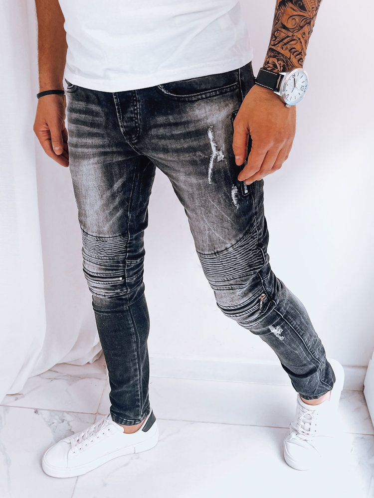 Spodnie męskie jeansowe czarne Dstreet