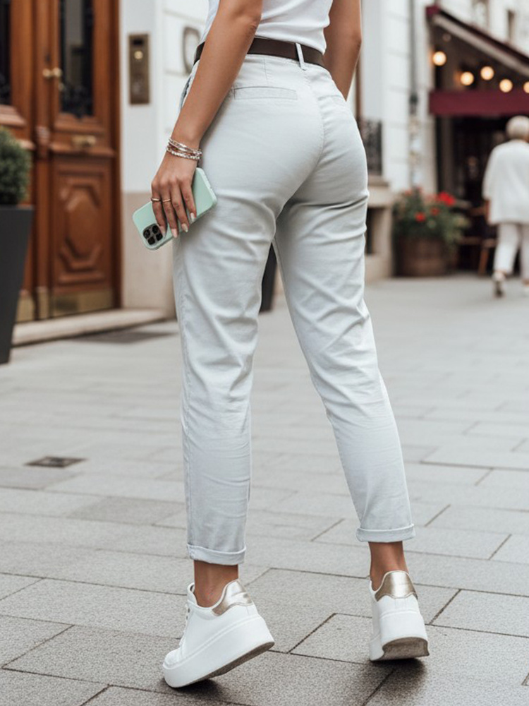 Dámske chinos nohavice MODELA s opaskom