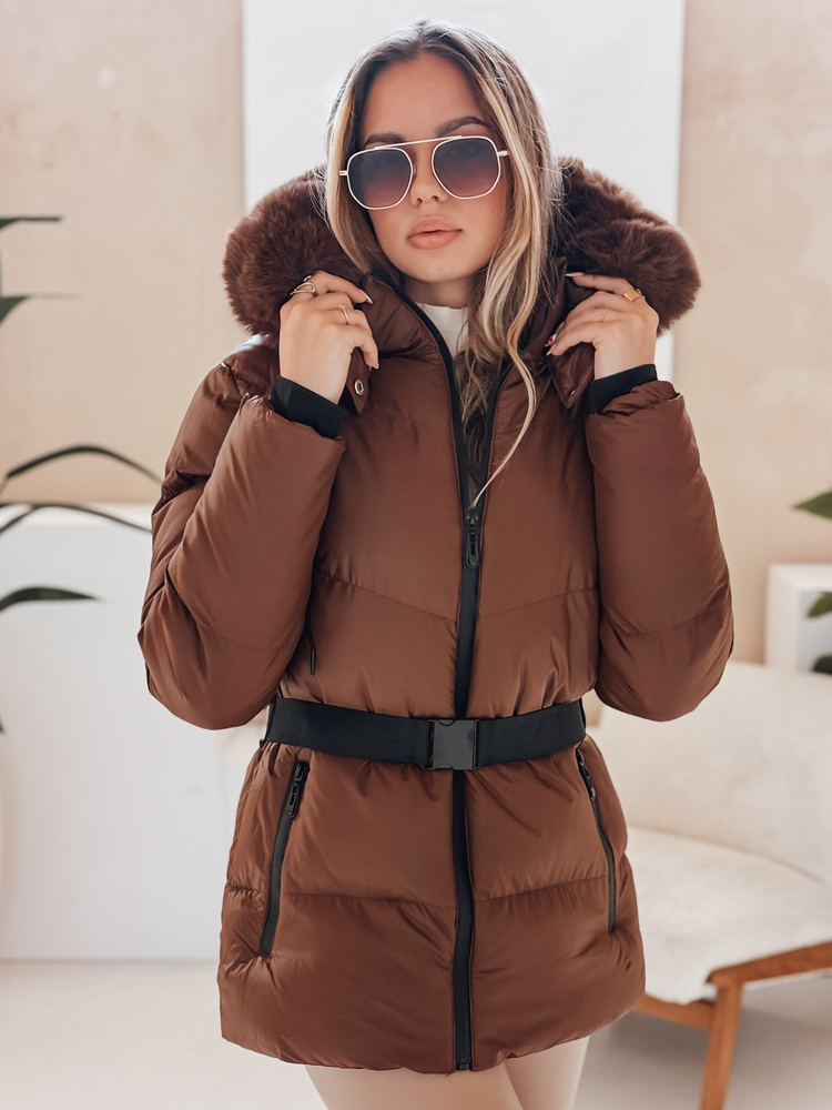 Geacă de iarnă pentru femei LOVELINA maro