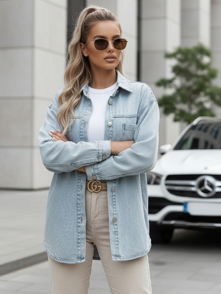 Dámska rifľová bunda oversize BLUEDIVA