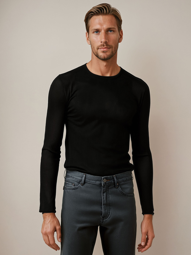 DStreet Sweter męski czarny