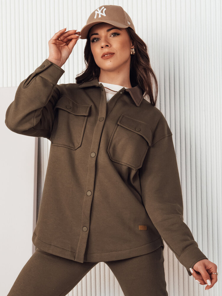 Kurtka damska przejściowa VELARA brązowa Dstreet