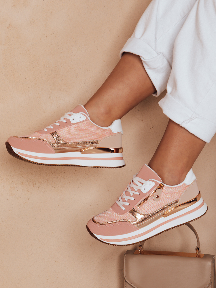 Sneakersy damskie LAVIMODA różowe Dstreet
