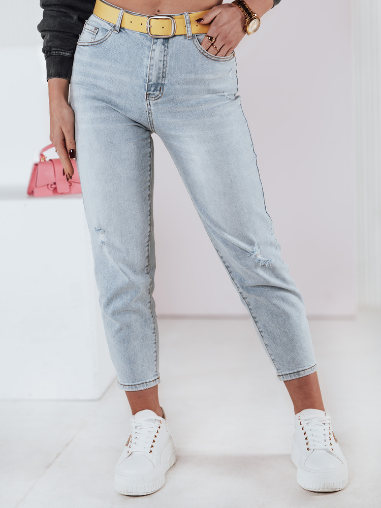 Spodnie damskie jeansowe mom fit JEANMOMENT Dstreet