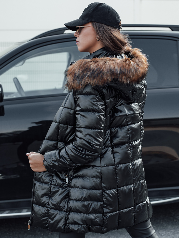 Geacă de iarnă WINTERZIP pentru femei cu glugă