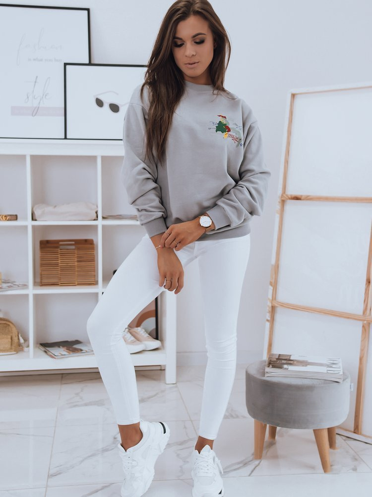 Bluza damska JAPANESE jasnoszara Dstreet
