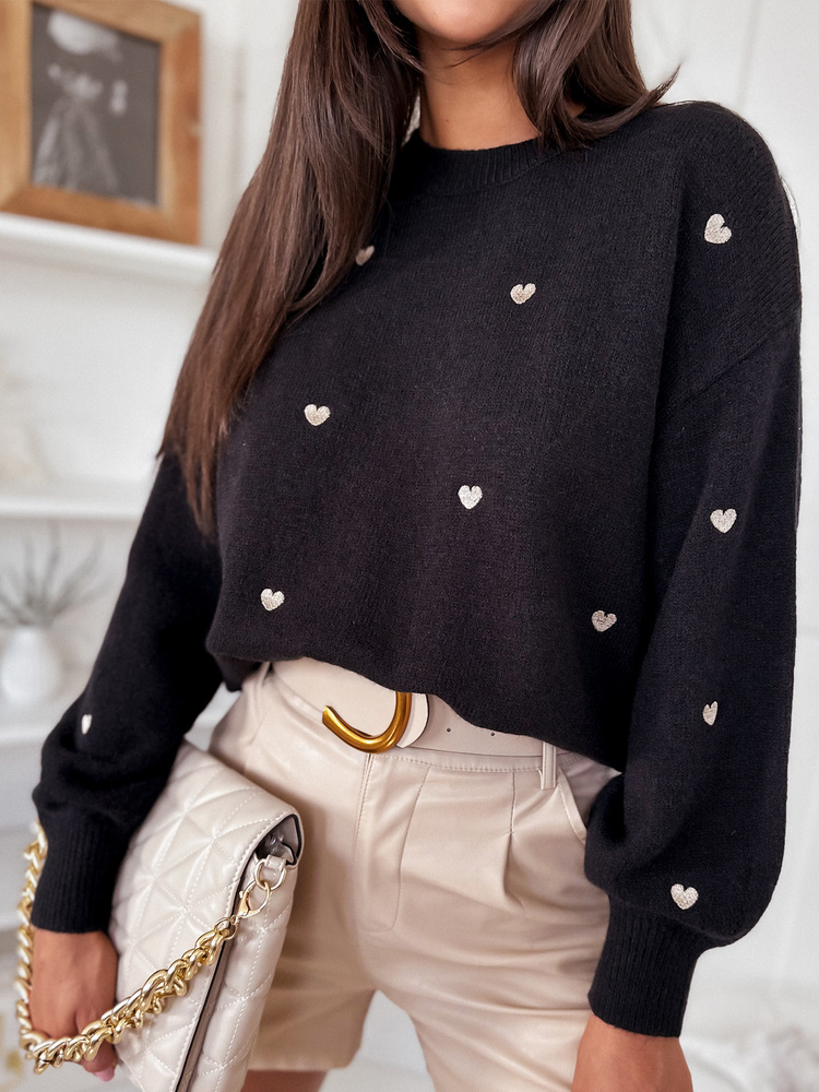 Sweter damski LUMINA czarny Dstreet