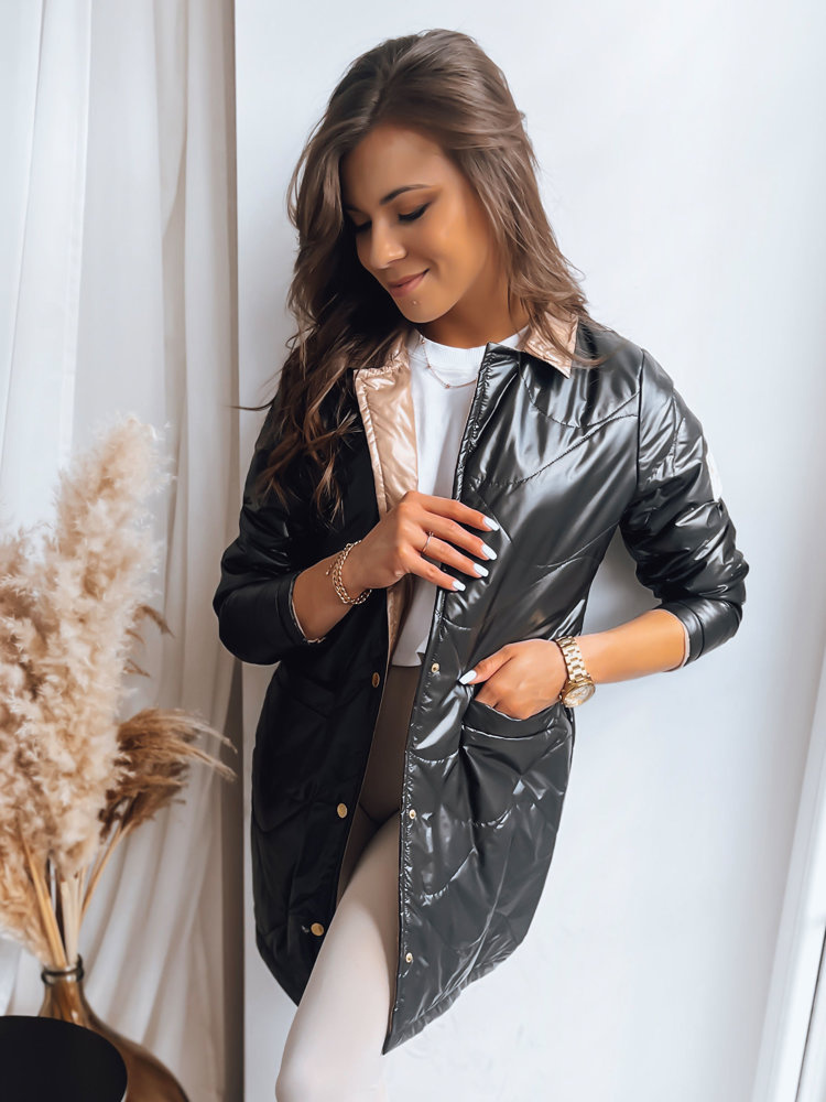 Kurtka damska przejściowa MITRA czarna Dstreet